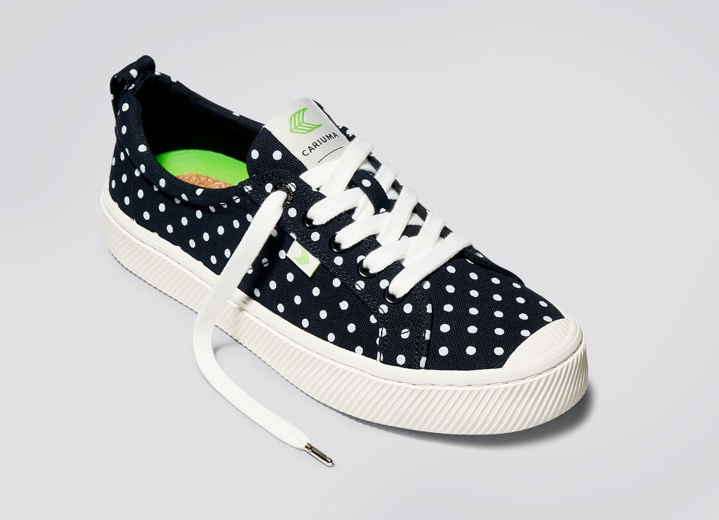 Baskets Cariuma OCA Black/White Polka Dots Femme | XJS-98894499