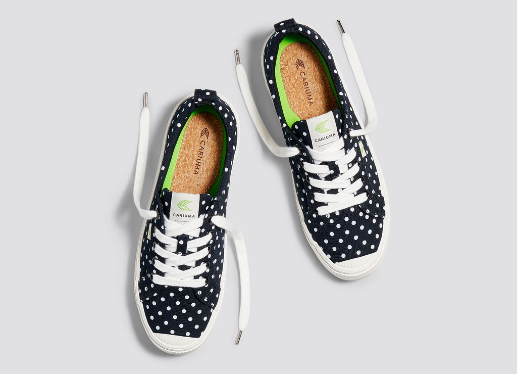 Baskets Cariuma OCA Black/White Polka Dots Femme | XJS-98894499