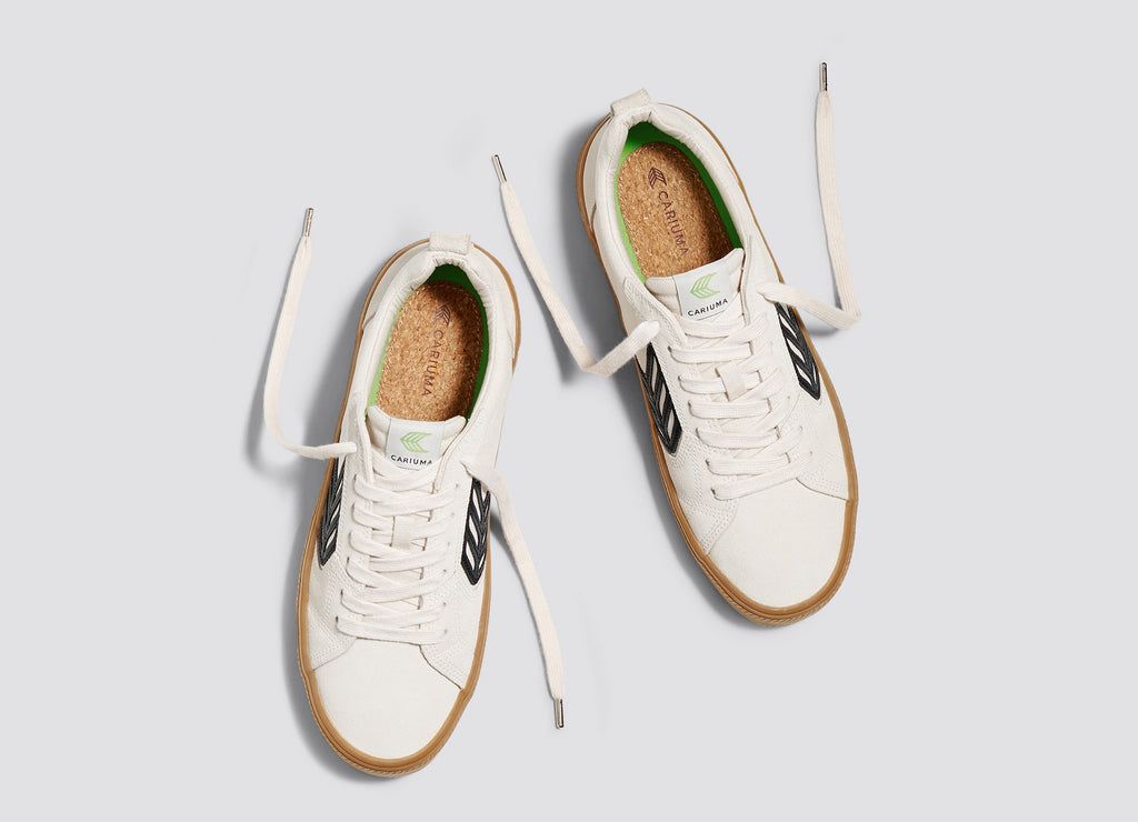 Baskets Cariuma Catiba Off-White Gum/Black Logo Homme | LXR-49821854