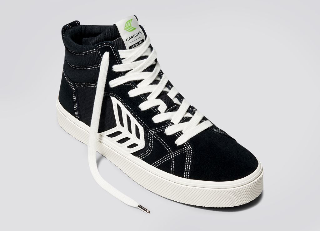 Baskets Cariuma Catiba Black Contrast Thread/Ivory Logo Homme | JPT-44889630