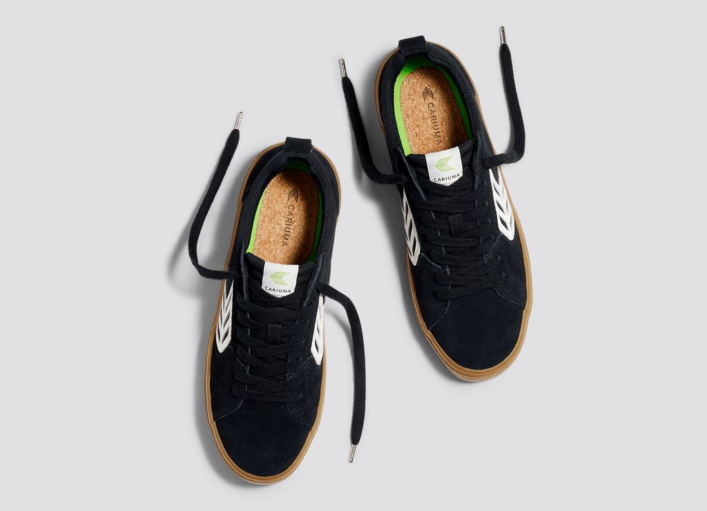 Baskets Cariuma Catiba All Black Gum/Ivory Logo Homme | YXL-88612644