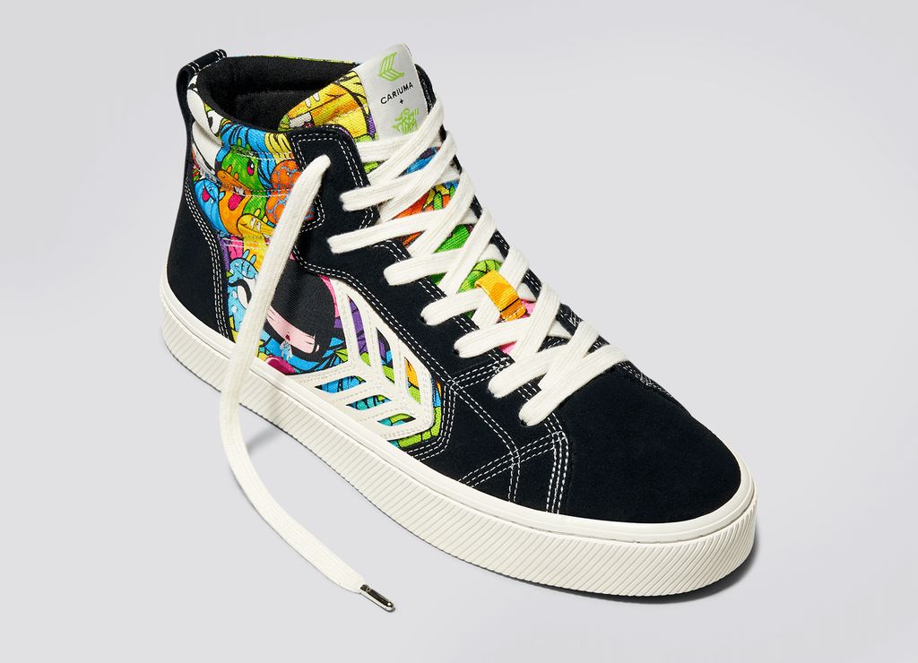 Baskets Cariuma Catiba Black/Toz Print Homme | QUI-54908865