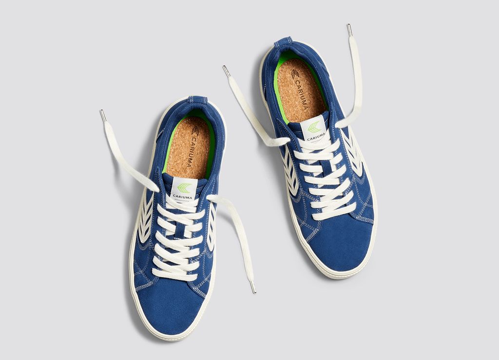 Baskets Cariuma Catiba Mystery Blue Contrast/Ivory Logo Homme | CLZ-25710898