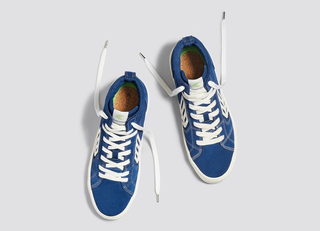 Baskets Cariuma Catiba Blue Contrast/Ivory Logo Homme | SPP-59193194