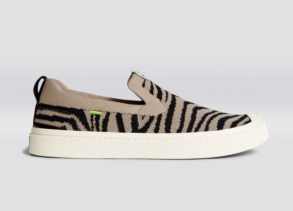 Baskets Cariuma IBI Slip Zebra Print Homme | ERB-92774017