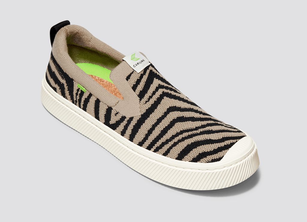 Baskets Cariuma IBI Slip Zebra Print Homme | ERB-92774017